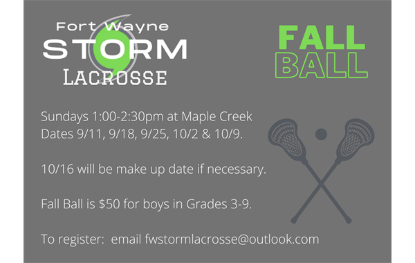 Fall Ball - register today